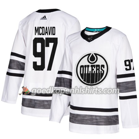 Edmonton Oilers Connor McDavid 97 2019 All-Star Adidas Wit Authentic Shirt - Mannen